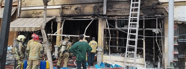 بی احتیاطی باعث آتشسوزی 17 مغازه شد