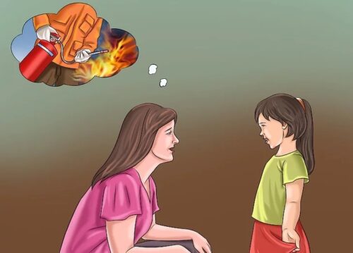 تعليم الأطفال ضد الحريق
