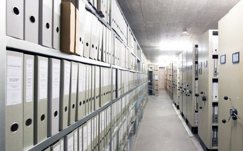 Notification and fire extinguishing system of archives and document centers