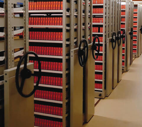 Notification and fire extinguishing system of archives and document centers
