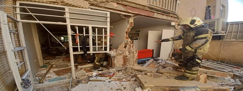 انفجار وحدة سكنية في طيباد
