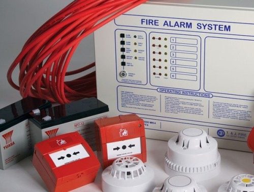Design of construction and industrial fire alarm and extinguishing systems