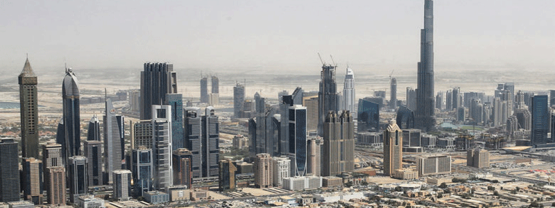 آتش سوزی برج ۳۵ طبقه در دبی