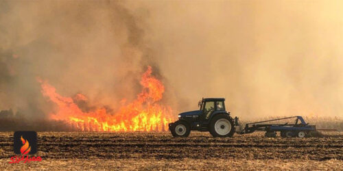 اقدامات ضروری برای آتش سوزی در مزرعه