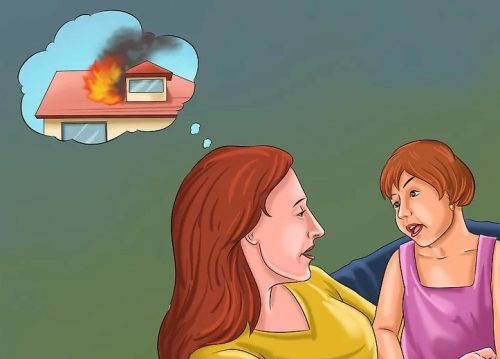 Teaching children against fire