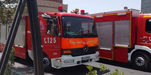 آتش سوزی در مترو میدان ولیعصر تهران