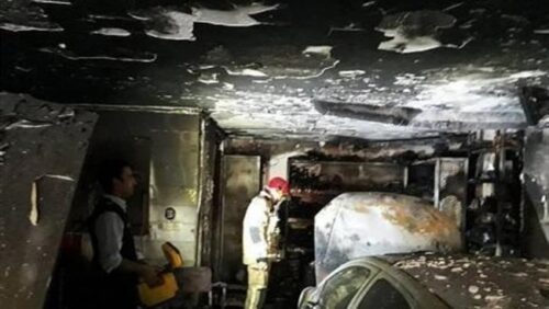 نجات 30 نفر از آتشسوزی هتل مشهد توسط آتش نشانان